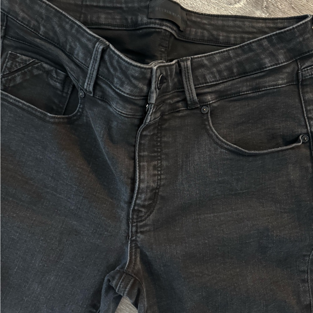 Buckle Black skinny stretch jeans